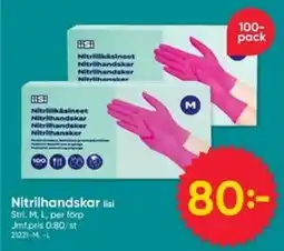 DollarStore Iisi nitrilhandskar erbjuda