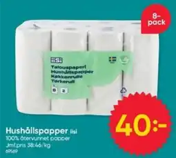 DollarStore isi hushållspapper erbjuda