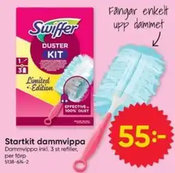DollarStore Swiffer duster kit erbjuda