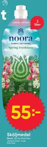 DollarStore Noora fabric softener spring freshness erbjuda