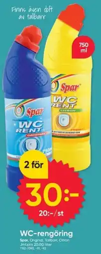 DollarStore Spar wc-rengöring erbjuda