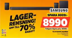 Power Samsung 11.1.4-kanals soundbar erbjuda
