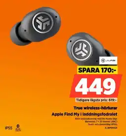 Power JLab True wireless-hörlurar Apple Find My i laddningsfodralet erbjuda