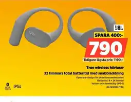 Power Jbl true wireless hörlurar erbjuda