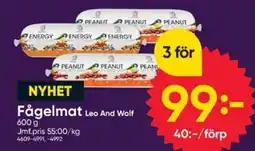DollarStore Fågelmat Leo And Wolf erbjuda