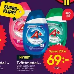 DollarStore A+ Tvättmedel erbjuda