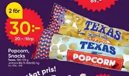 DollarStore Texas popcorn erbjuda