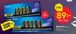 DollarStore Energy+ Batterier erbjuda