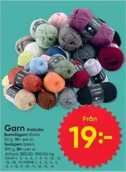 DollarStore Garn Kotikulta erbjuda