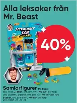 DollarStore Mr Beast Samlarfigurer erbjuda