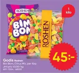 DollarStore Roshen Bim Bom Citrus Mix erbjuda
