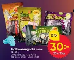 DollarStore Halloween godis Funlab erbjuda