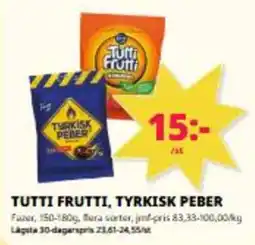 Tempo Tutti Frutti, Tyrkisk Peker erbjuda