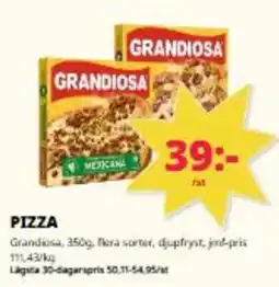 Tempo Grandiosa pizza erbjuda