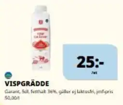 Tempo Garant vispgrädde erbjuda