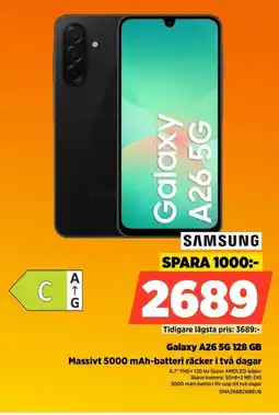 Power Samsung galaxy a26 5g erbjuda