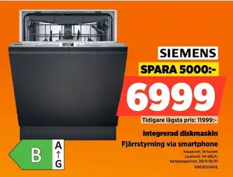 Power Siemens integrerad diskmaskin erbjuda