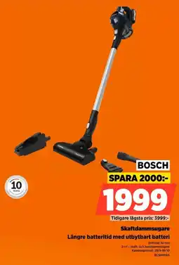 Power Bosch skaftdammsugare erbjuda