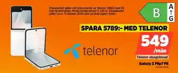Power telenor galaxy z flip7 fe erbjuda