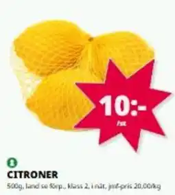 Tempo Citroner erbjuda