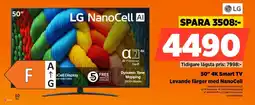 Power LG 50" 4K Smart TV erbjuda