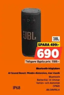 Power Jbl bluetooth-högtalare erbjuda