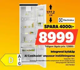 Power Electrolux integrerat kylskåp erbjuda