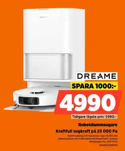 Power Dreame robotdammsugare erbjuda