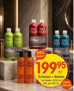 EKO Tigi Schampo + Balsam erbjuda