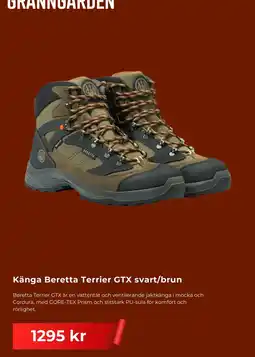 Granngården Känga Beretta Terrier GTX svart/brun erbjuda