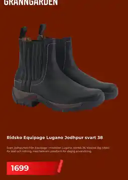 Granngården Equipage Ridsko Lugano Jodhpur svart erbjuda