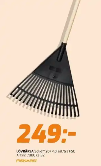 Fiskars Lövräfsa Solid 20FP