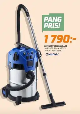 Bolist Nilfisk Våt/Grovdammsugare Multi II 30 T Inox VSC EU erbjuda