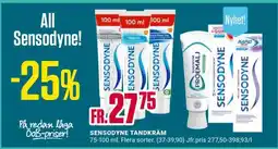 ÖoB SENSODYNE TANDKRÄM erbjuda