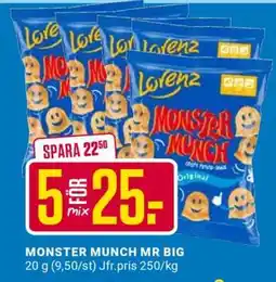ÖoB MONSTER MUNCH MR BIG erbjuda