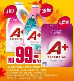 ÖoB A+ ESSENTIAL TVÄTTMEDEL erbjuda