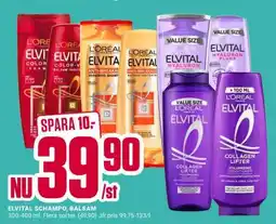 ÖoB ELVITAL SCHAMPO, BALSAM erbjuda