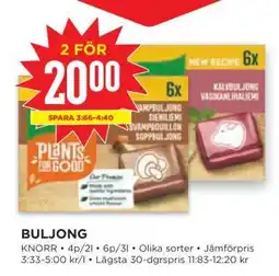 Willys Buljong erbjuda