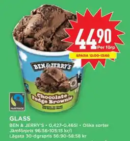 Willys Ben & Jerry's Chocolate Fudge Brownie erbjuda