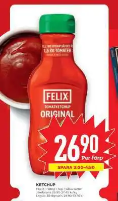 Willys Ketchup erbjuda