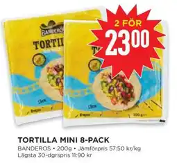 Willys Tortilla Mini 8-Pack erbjuda