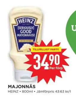 Willys Heinz majonnäs erbjuda