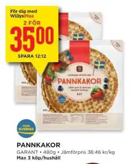 Willys Pannkakor erbjuda