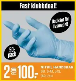 ÖoB NITRIL HANDSKAR erbjuda
