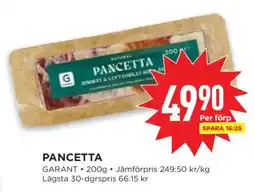 Willys PANCETTA erbjuda