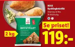 Lidl ROSE Kycklingbröstfilé erbjuda