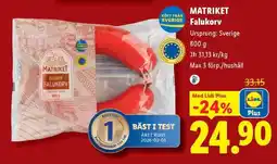 Lidl MATRIKET Falukorv erbjuda