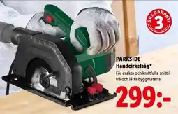 Lidl PARKSIDE Handcirkelsåg erbjuda