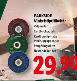 Lidl PARKSIDE Vinkelslipstillbehör erbjuda
