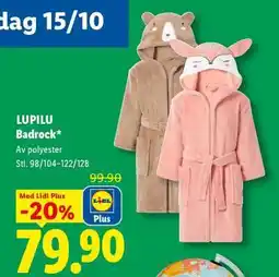 Lidl LUPILU Badrock erbjuda